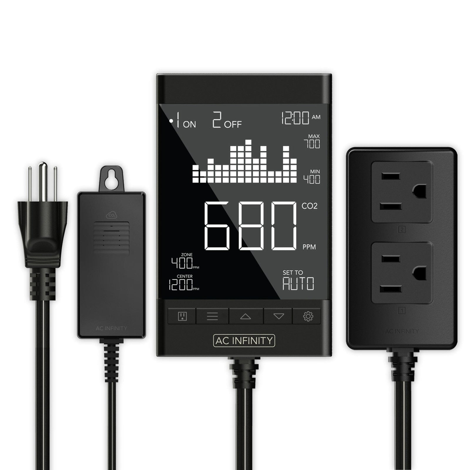 CLOUDCOM A2, Mini Smart Thermo-Hygrometer with Data App, Integrated Sensor  Probe - AC Infinity