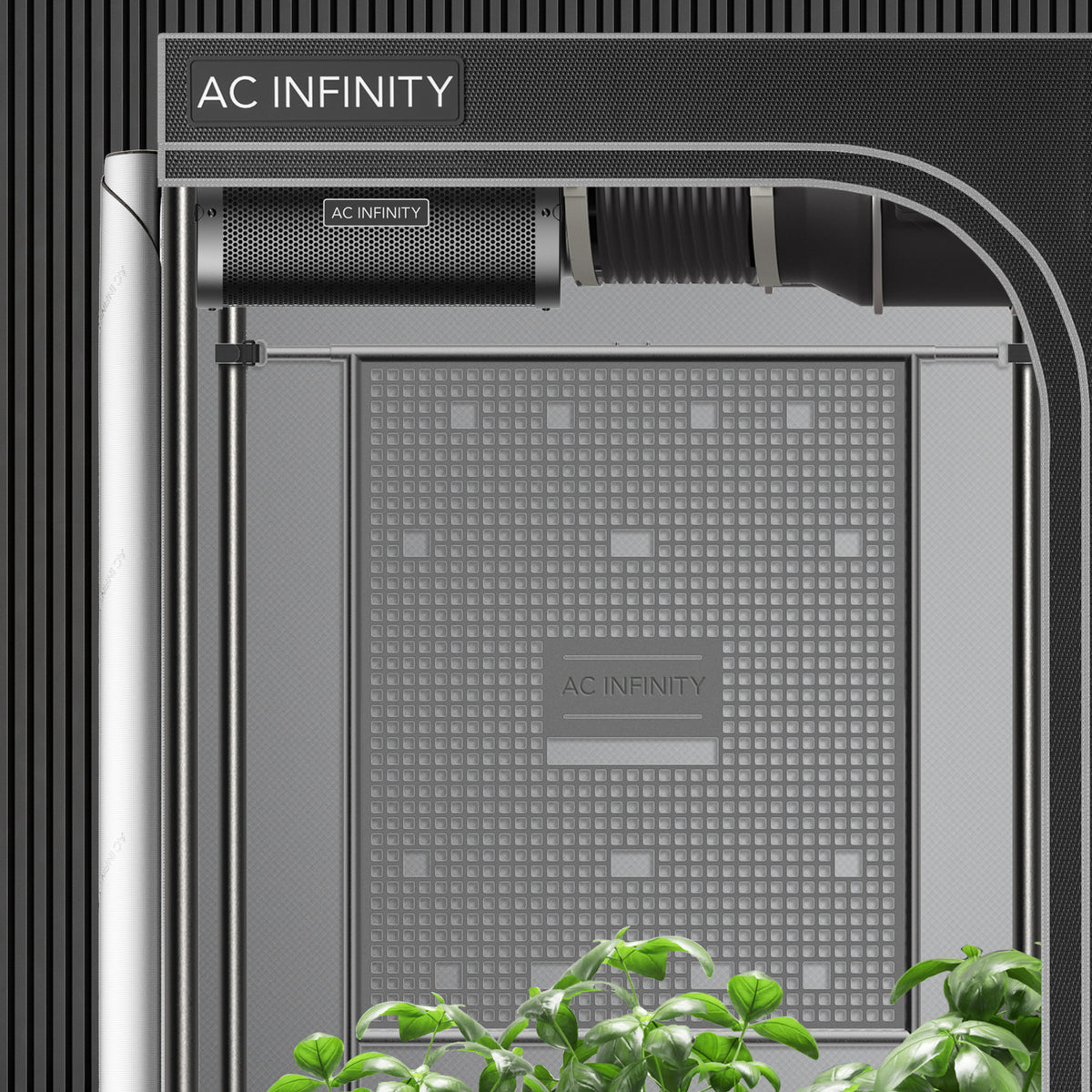 Gearboard on display in grow tent