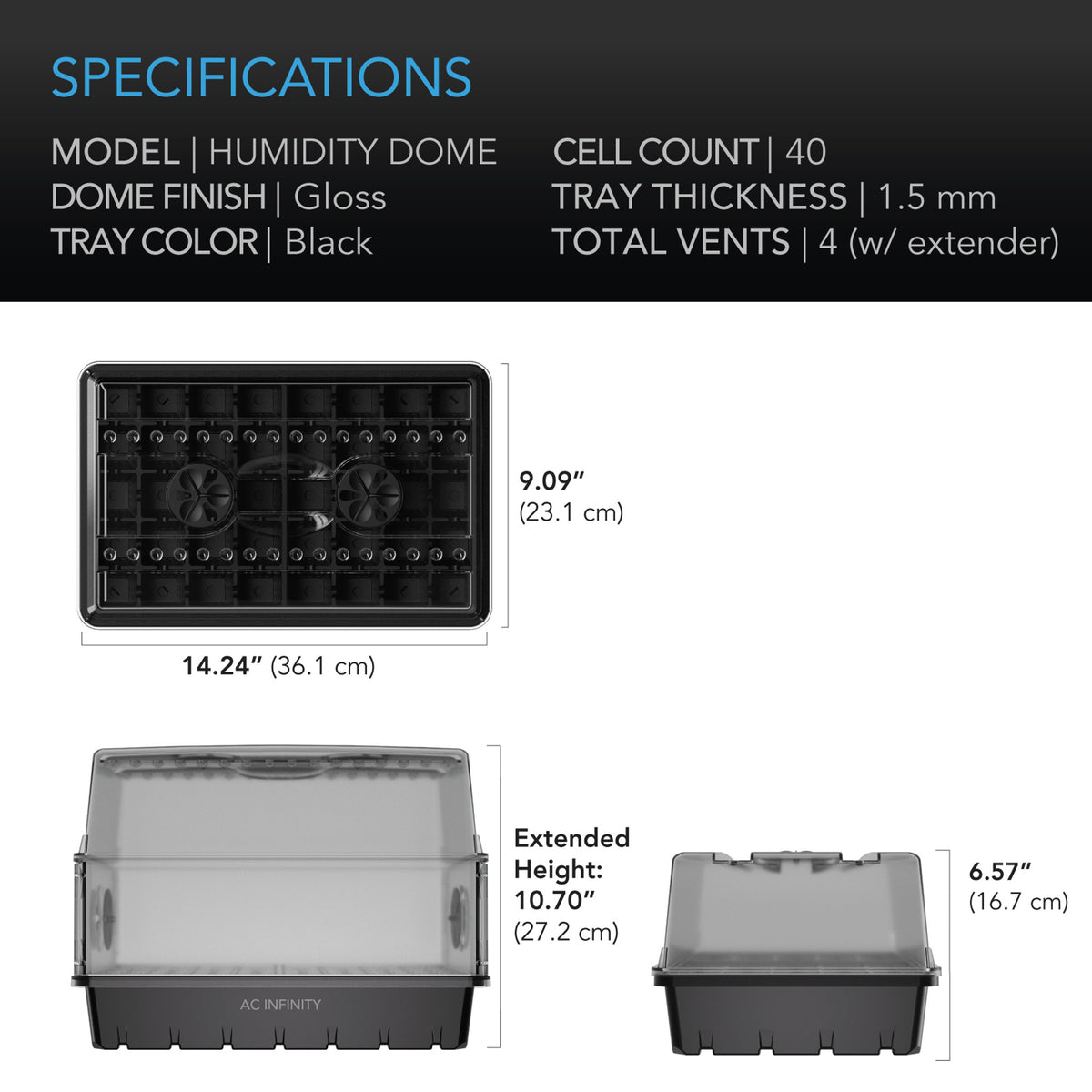 Heavy Duty Humidity Dome Specification 